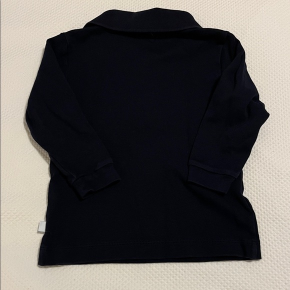 Bella Bliss Toddler Boys Navy Long Sleeve Polo - Picture 3 of 3
